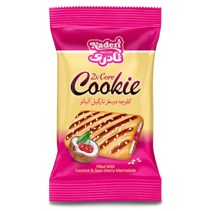 کلوچه دومغز آلبالو نارگیل 25گرم